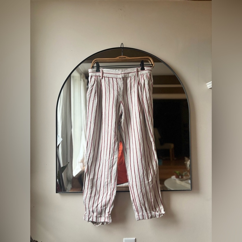 ETRO | linen striped pants | size 42